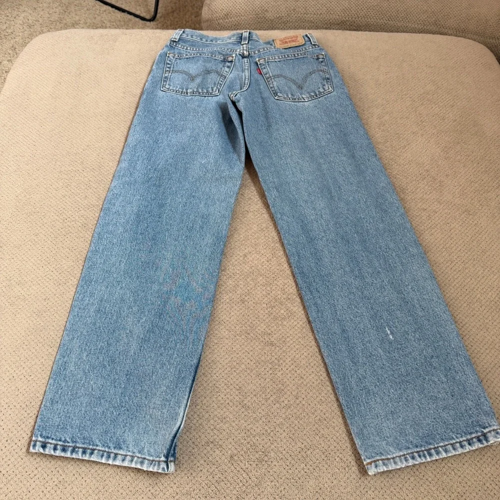 Vintage 2000s Levis 550 Relaxed Fit Jeans Light Wash Denim 18 Slim 27x29